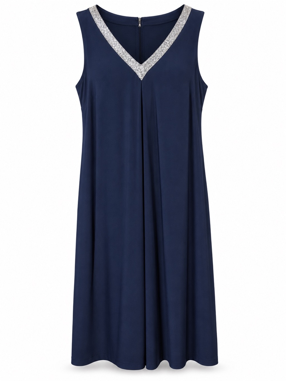 Lyman by Frank Lyman Rhinestone Trim Split Back Cocktail Dress Style 189224